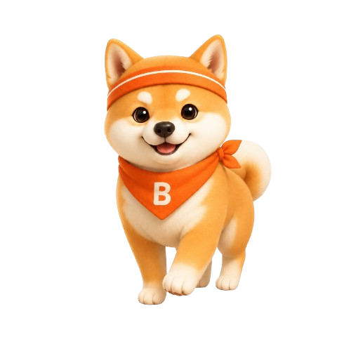 丙狗 reward 状态 — 开心站立的柴犬